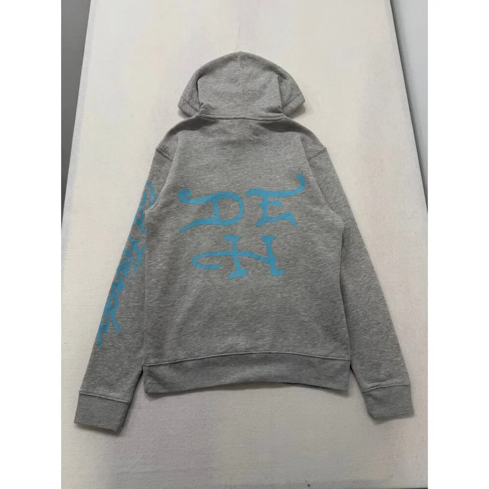 ED HARDY “Flying Skull” GREY PULLOVER HOODIE - Picture 4 of 8